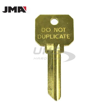 Jma JMA:SC4 Keys - Brass Finish Schlage 4 Key Blanks - Do Not Duplicate JMA-SLG-4C